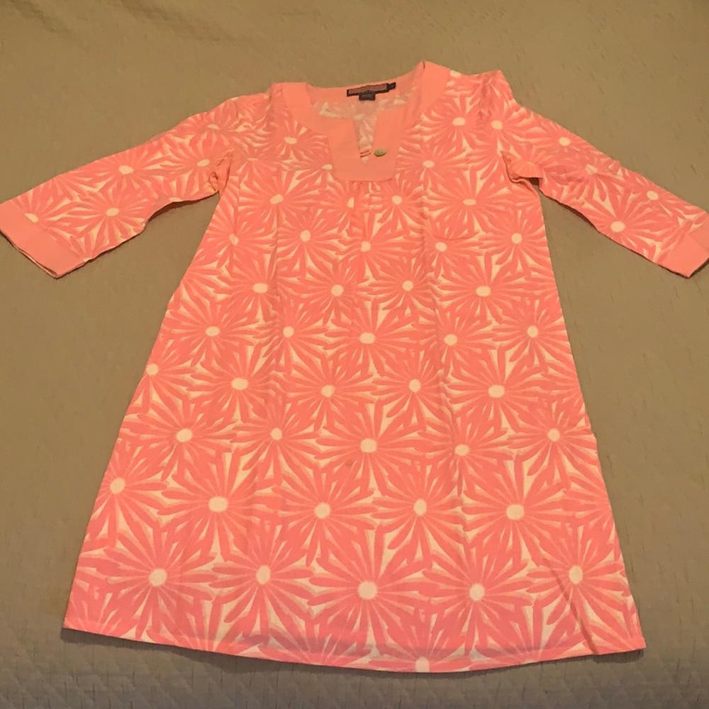 Vineyard Vines Daisy Linen Tunic Dress - S